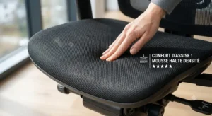 Coussin d assise en mousse haute densite evalue dans cet avis chaise de bureau