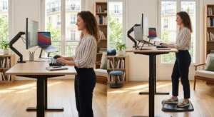 Accessoires indispensables pour compléter l'utilisation d'un bureau assis-debout au quotidien
