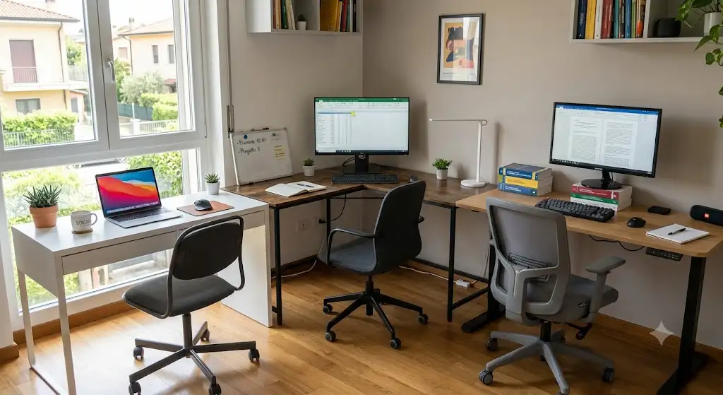 Confronto tra i migliori modelli di scrivania sotto i 400 euro per studio e smart working.