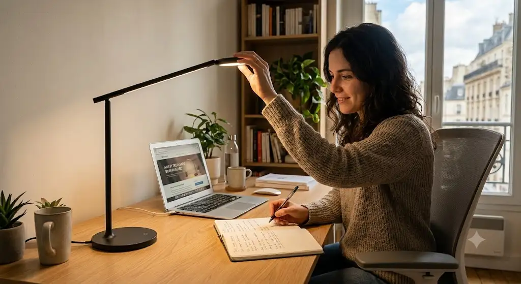 Comprehensive avis lampe de bureau led test and complete review for home office setup.