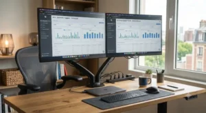 Avis bras support écran double pour optimiser l'espace de travail
