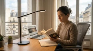 Testing avis lampe de bureau led dimmable brightness levels and color temperature options.