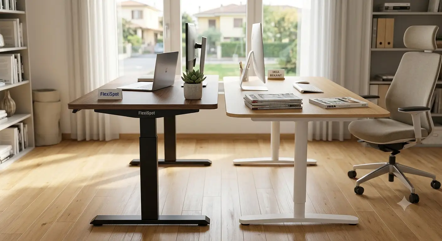 Confronto diretto tra FlexiSpot e IKEA per la scelta della scrivania regolabile in altezza migliore